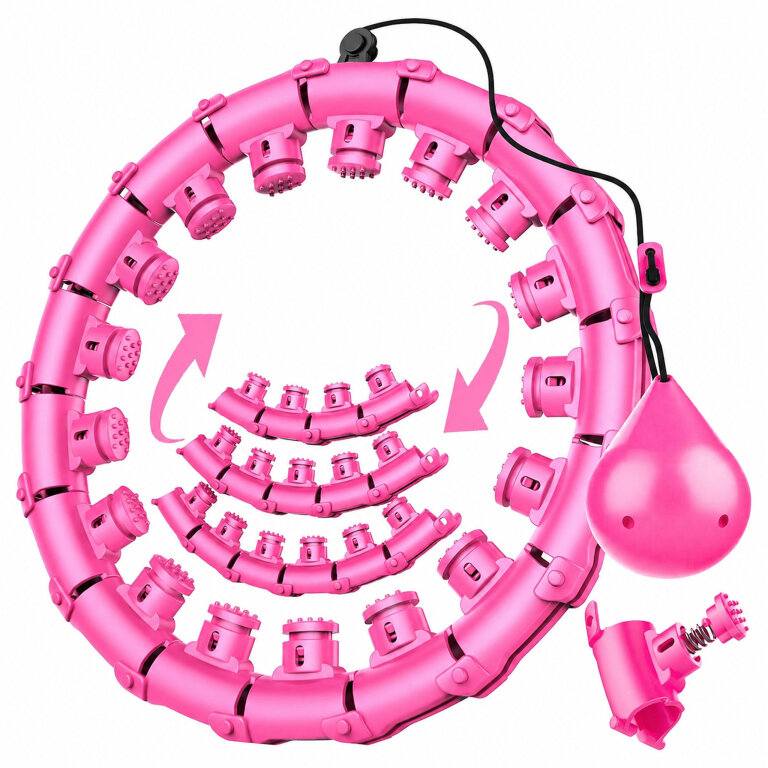 Hula Hop Hulahop z Obciązeniem i Wypustkami Odchudzające Plus Size Składane (2)