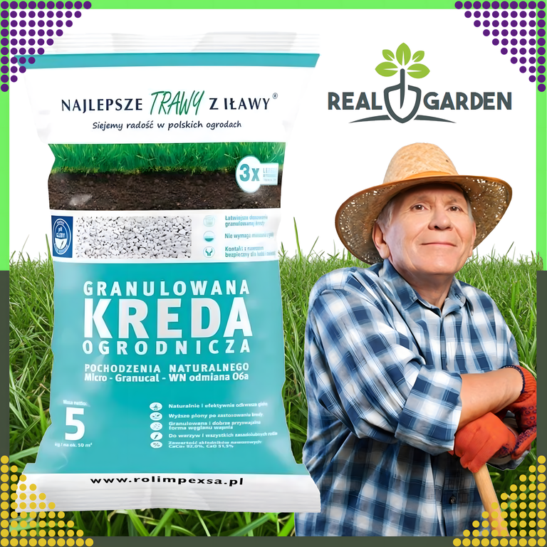 Premium Granulowana Kreda Ogrodniczna do Odkwaszania Gleby 10kg do Roślin  (11)