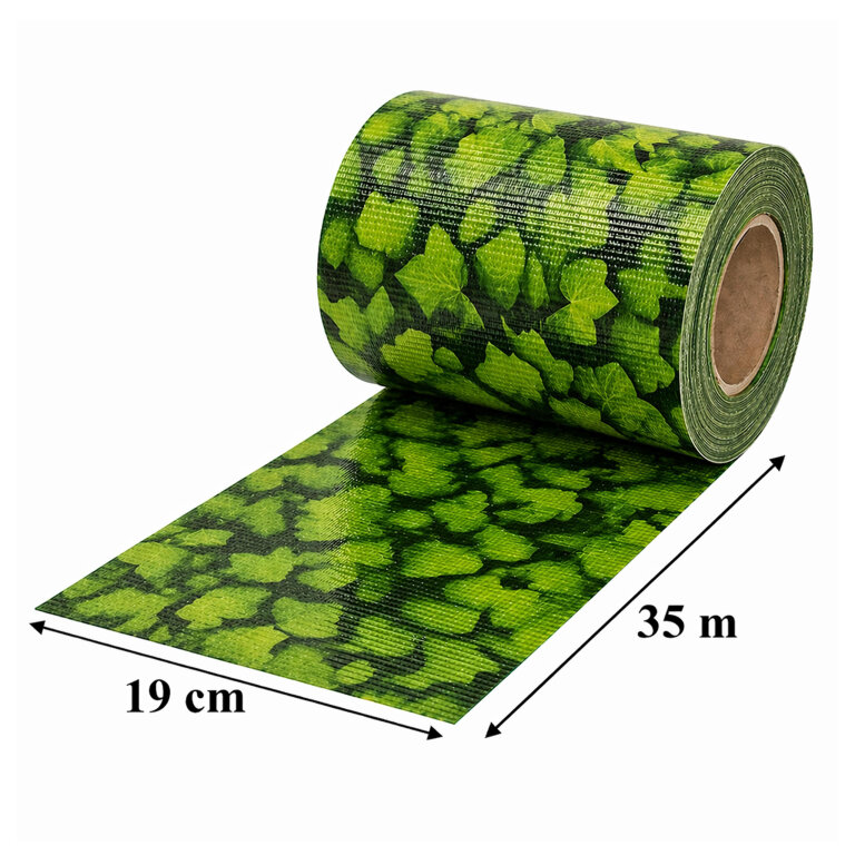 4 x Taśma Ogrodzeniowa 19cm x 35m Osłona Panelowa na Ogrodzenie Płot UV Liście (5)