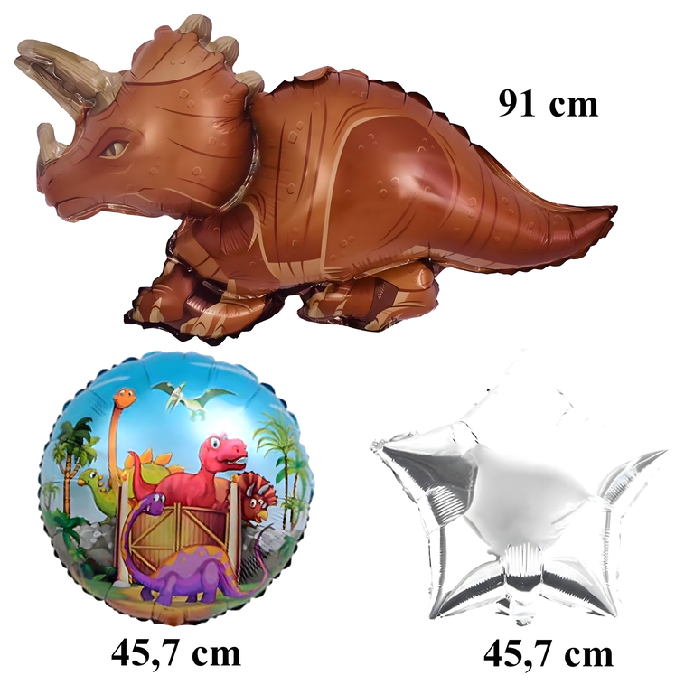 Zestaw Balonów Urodzinowych Dinozaur na Urodziny Urodzinowe Przyjęcia 5 szt (6)