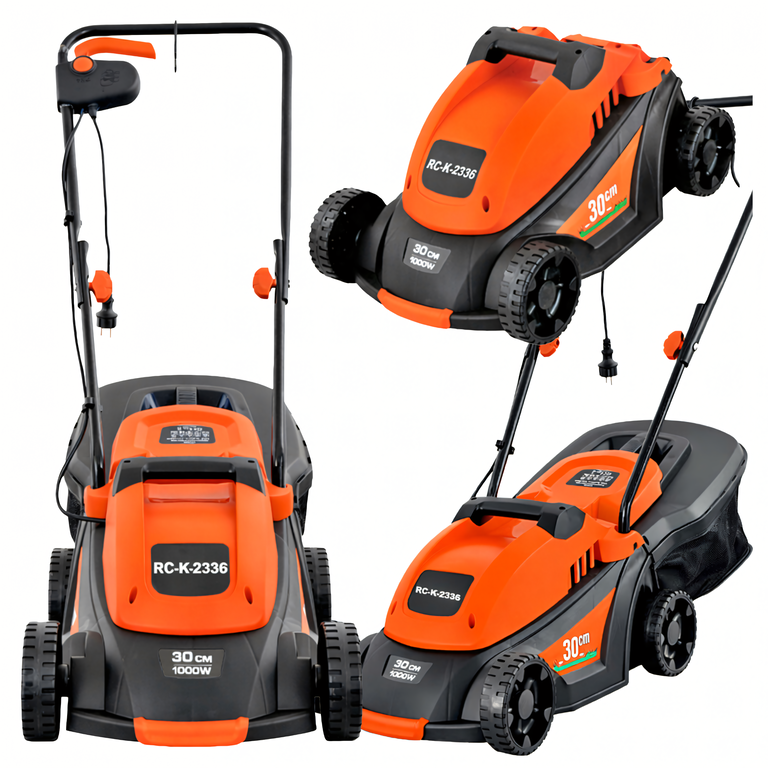 Kosiarka Elektryczna Lekka Mocna do Koszenia Trawy Duży Kosz 35L 1000W  (1)