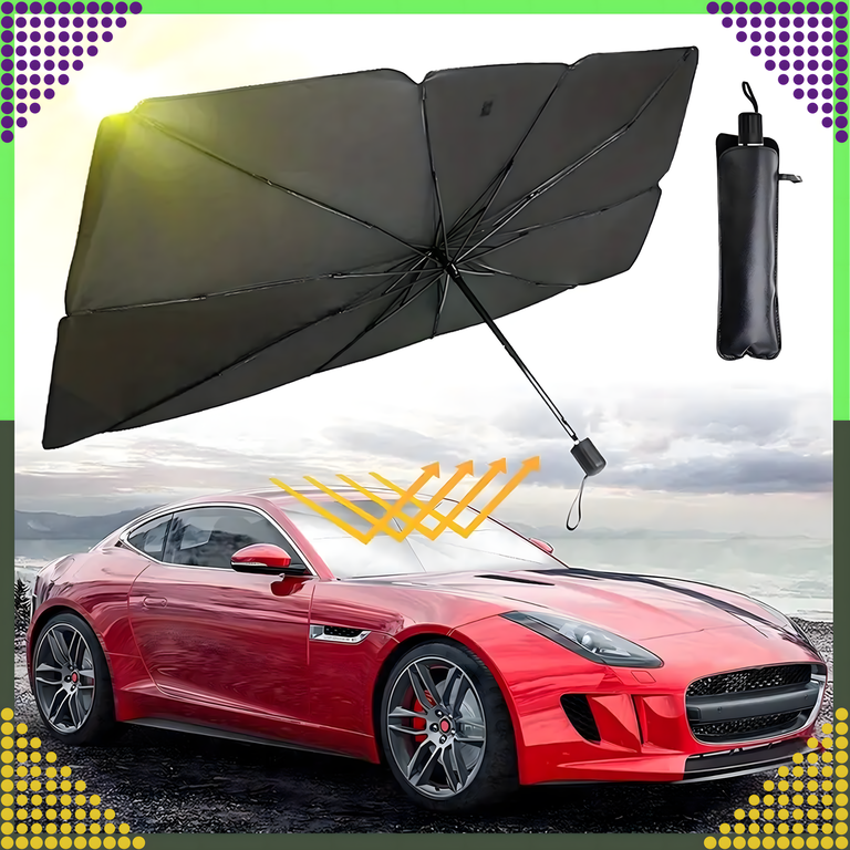 Roleta Parasol Osłona UV do Samochodu Przeciwsłoneczna na Szybę Auta Duża 65x125 (15)