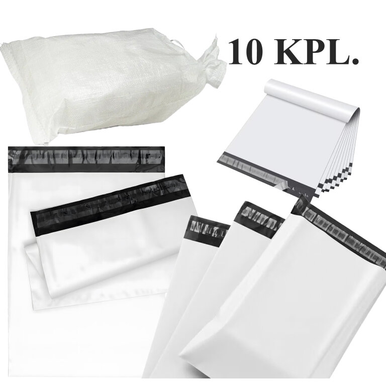 10x Foliopaki Kurierskie Koperty Białe 600x800mm 50 szt Foliopak Kurierski (1)