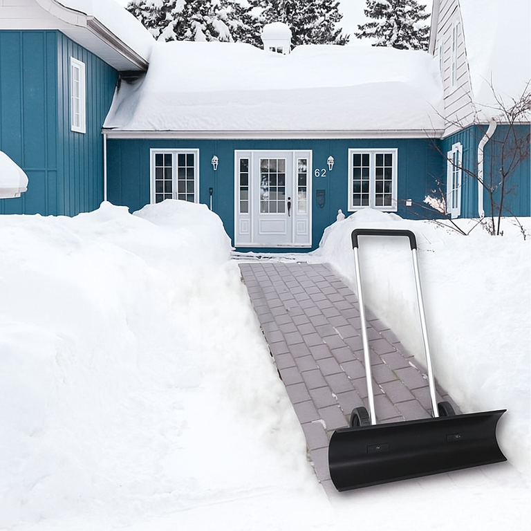 Pług Łopata Do Śniegu Odśnieżarka Zgarniacz Odśnieżacz Na Kołach 95cm  (9)