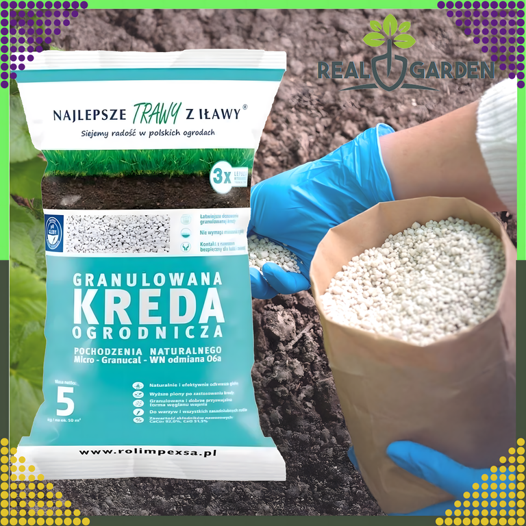Premium Granulowana Kreda Ogrodniczna do Odkwaszania Gleby 10kg do Roślin  (7)
