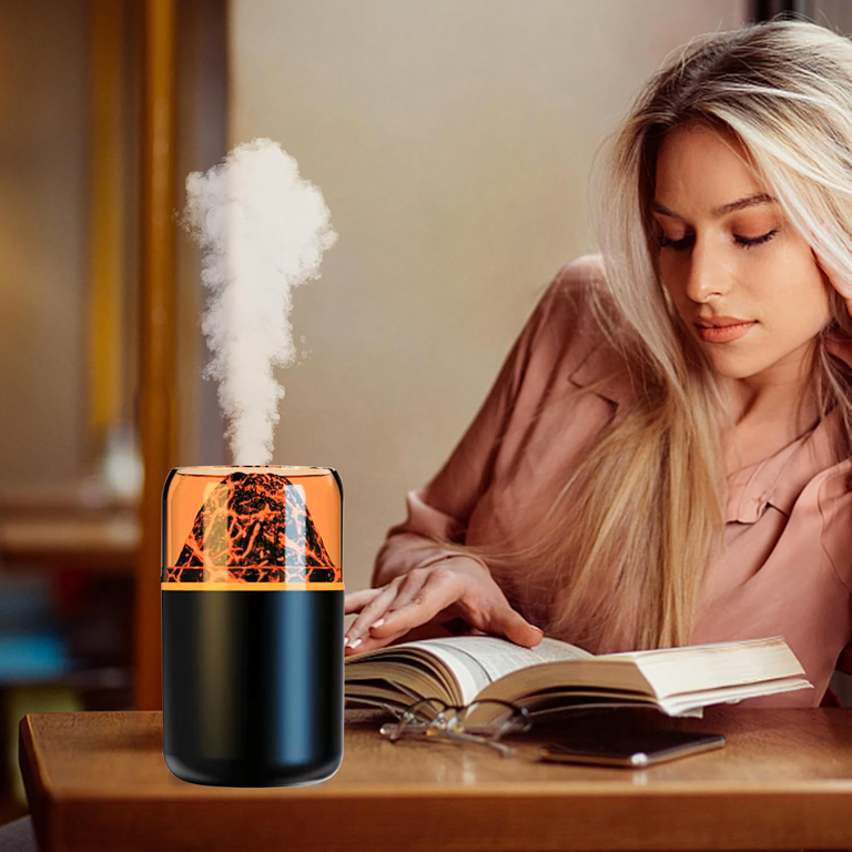 Nawilżacz Powietrza Dyfuzor Zapachowy Led Aromaterapia Efekt Ognia Wulkanu (16)