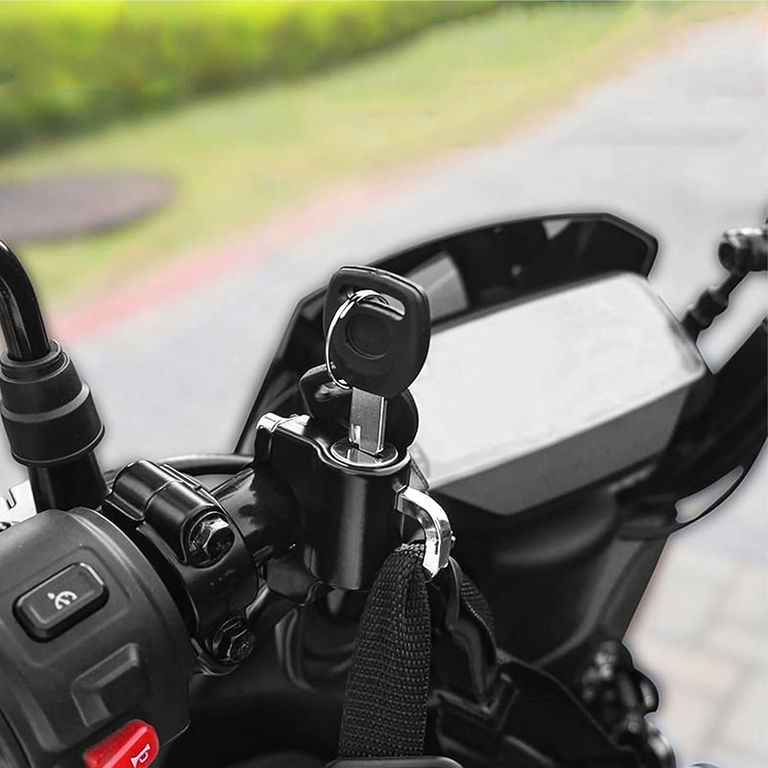 Zamek Blokada do Kasku Motocyklowego Antykradzieżowa Zabezpiecznie 20-24mm (15)