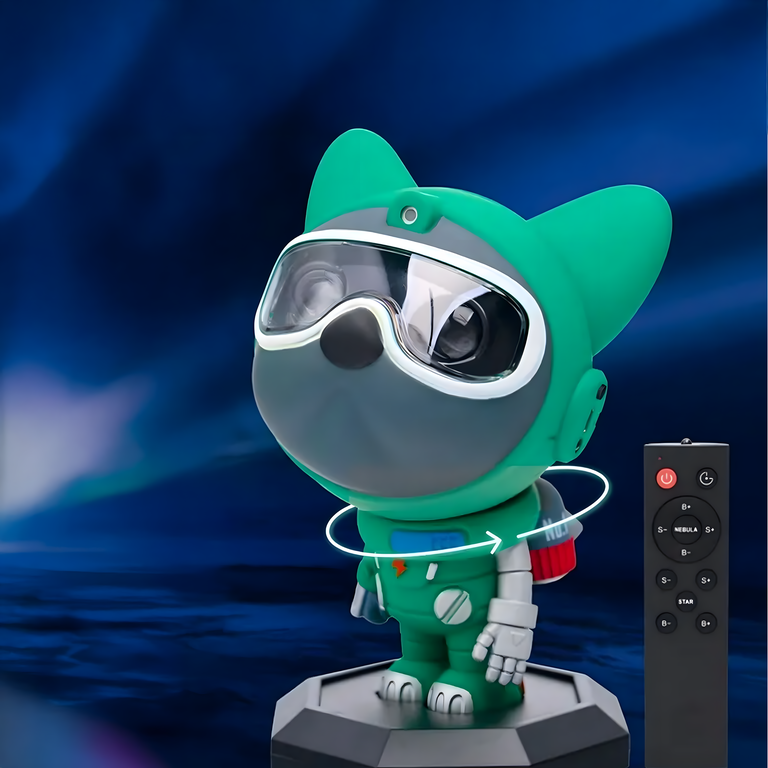 Projektor Laserowy Kosmosu Led Astronauta Psi Patrol 360° Lampa Gwiazdy  (13)
