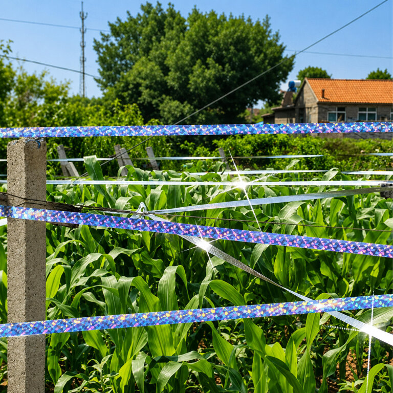 100x Odstraszacz Ptaków Taśma Odstraszająca Ptaki Szpaki Gołębie Kruki 50m (10)