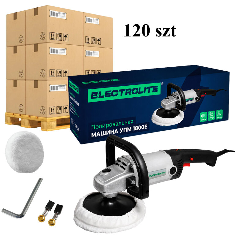 120x Szlifierka Polerka Samochodowa Uniwersalna 1800W Regulacja Obrotów 600-3000 RPM 180 mm (1)