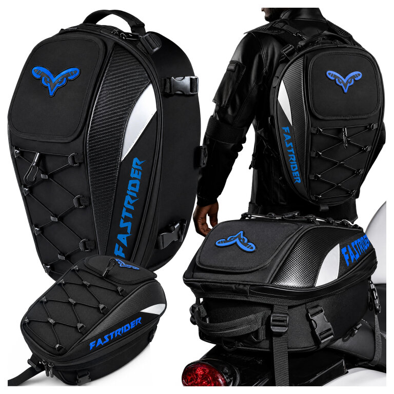 Plecak Motocyklowy Torba na Kask Siedzenie Wodoodporny Pokrowiec Sakwa 45L