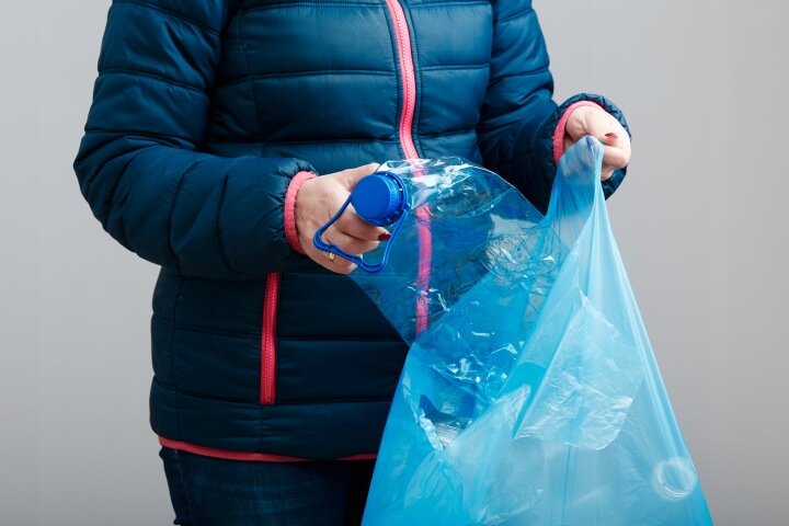 Worki na Śmieci 35L 150 szt. Uniwersalne Worki Wiązane Mocne Niebieskie  (6)