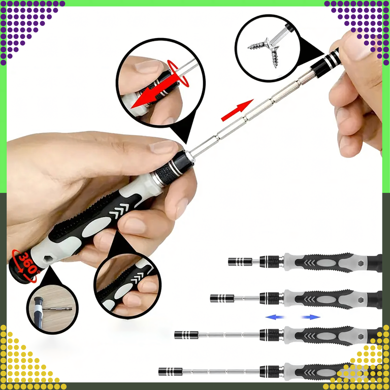 Zestaw Śrubokrętów Precyzyjnych Wkrętaki Torx Śrubokręty Precyzyjne 118w1 (6)