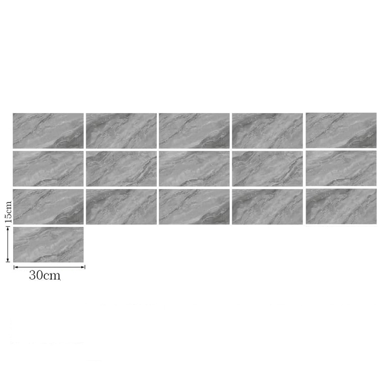 TAPETA SAMOPRZYLEPNA PANELE PŁYTKI ŚCIENNE NAKLEJKI MARMUR 30X15CM 16SZT  (4)