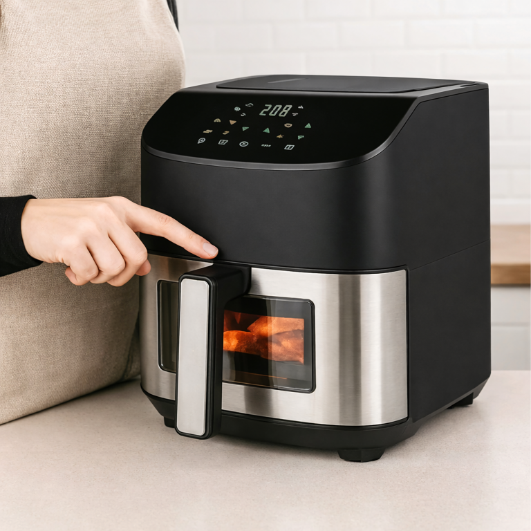 Frytkownica Beztłuszczowa Air Fryer 6L Frytownica 1500W 8 Programów Mocna (13)