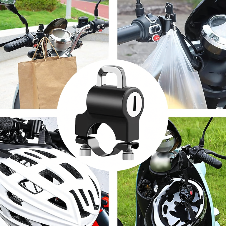 Zamek Blokada do Kasku Motocyklowego Antykradzieżowa Zabezpiecznie 20-24mm (8)