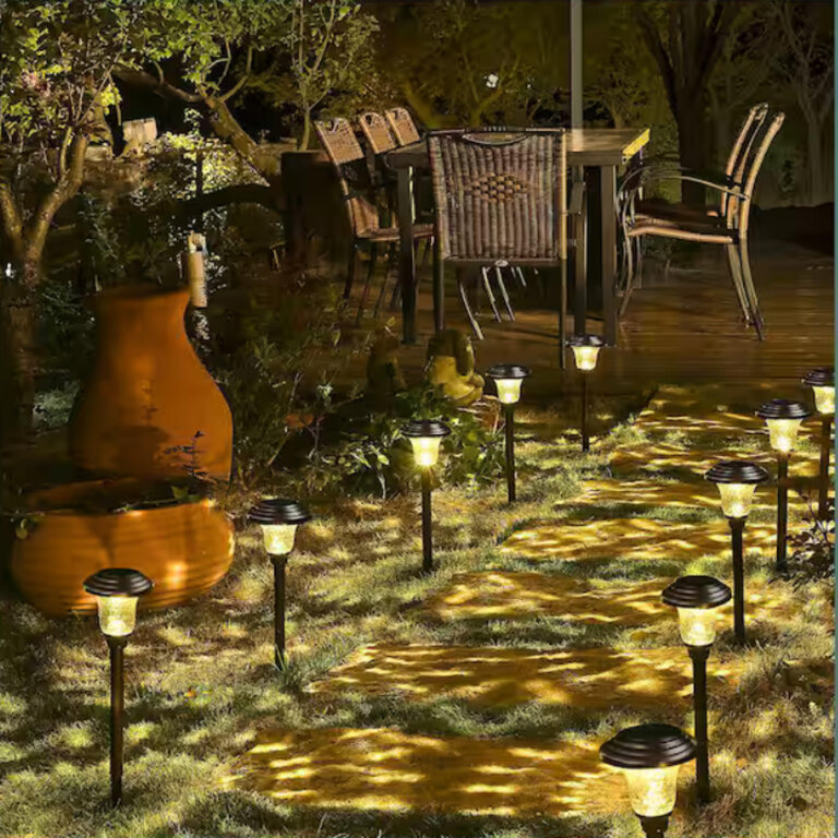 Zestaw Lamp Lampy Ogrodowe Solarne Wbijane Wodoodporne 42cm Zewnętrzne 6szt. (8)