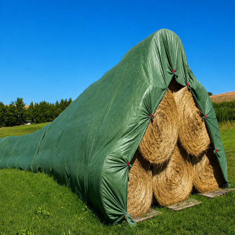 17 x Fliz Ochronny Włóknina do Okrywania Stogów Słomy Siana 7,6x12,5m Mocny 120g (13)
