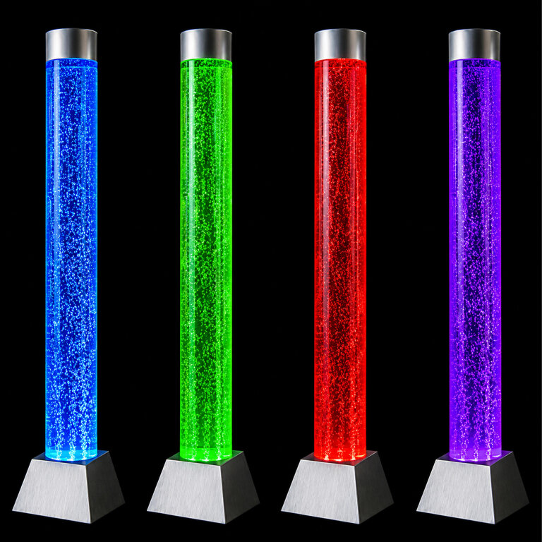 Kolumna Lampka Stojąca Lampa Słup Wodna Bąbelkowa Led RGB 180x15cm Pilot (10)