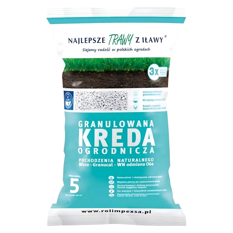 Premium Granulowana Kreda Ogrodniczna do Odkwaszania Gleby 5kg do Roślin (1)