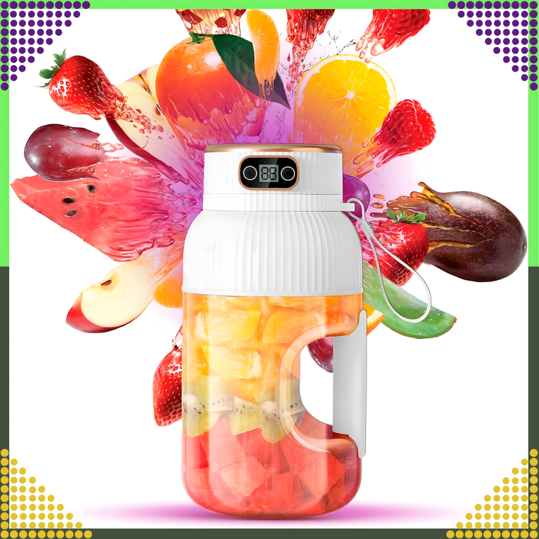 Przenośny Blender Mikser do Napojów Owoców Smoothie 1L Bezprzewodowy USB (5)