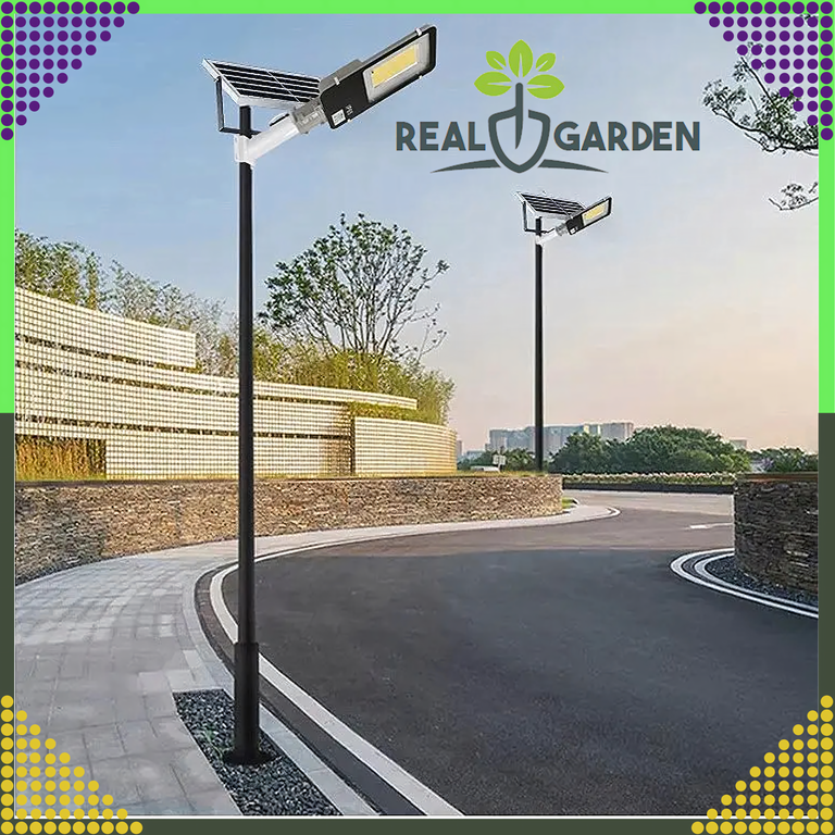 Latarnia Ogrodowa Lampa Solarna na Słup Mocna 300W Panel Uliczna 299 Led (12)