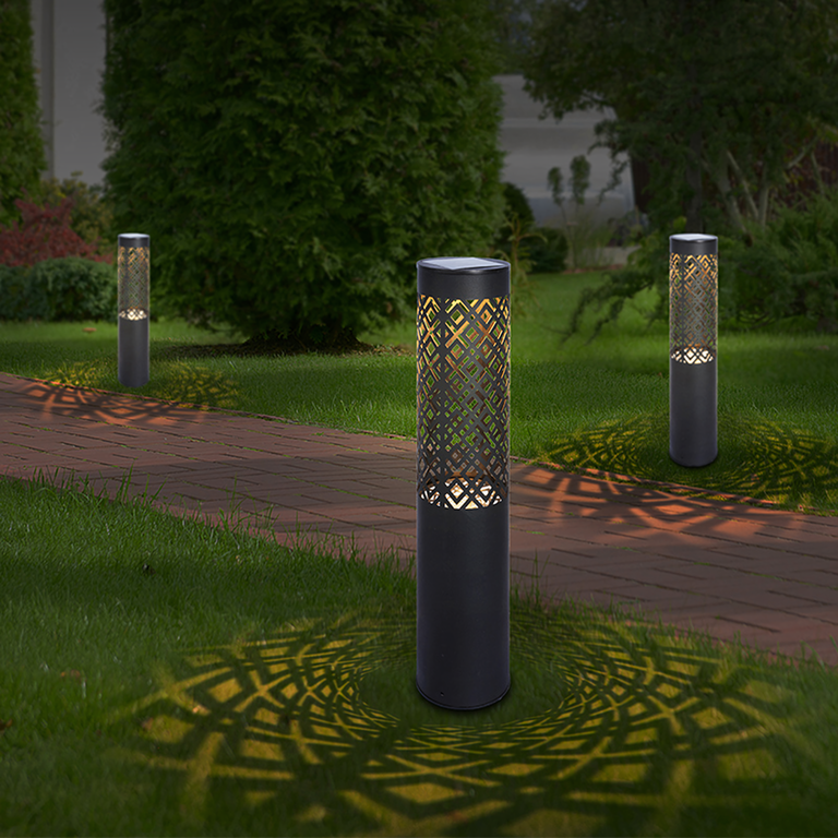 88x Lampa Ogrodowa Solarna Wbijana Słupek 71cm Dekoracyjna Pochodnia Latarnia 2szt. (11)