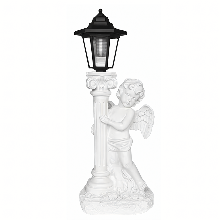 96x Aniołek Solarny Led Figurka Świecznik Dekoracja Posążek do Ogrodu na Grób 49cm (2)