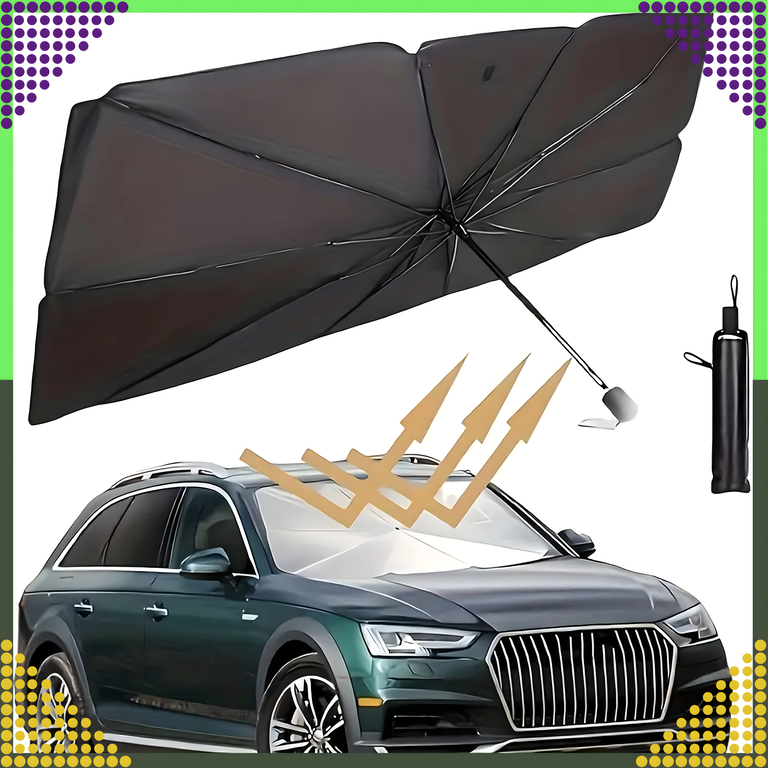 Roleta Parasol Osłona UV do Samochodu Przeciwsłoneczna na Szybę Auta Duża 65x125 (14)