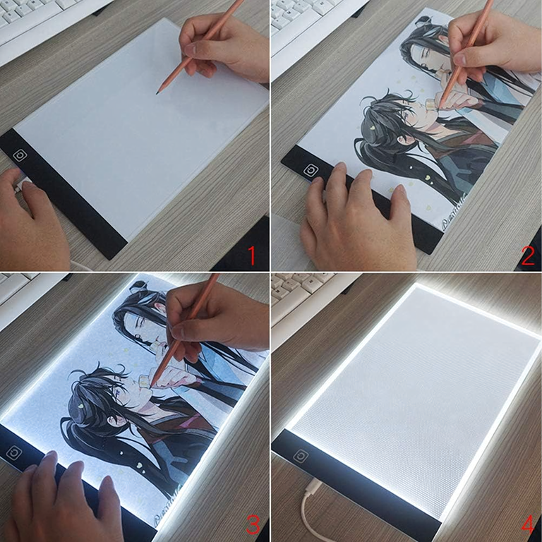 Tablet Graficzny A4 Deska Kreślarska Podkładka Led do Rysowania Kopiowania  (7)