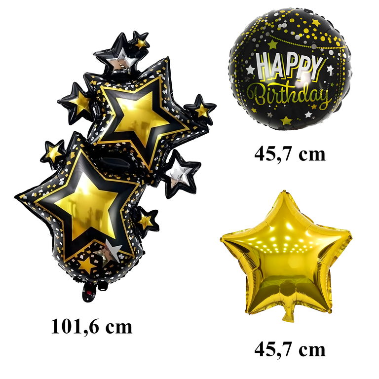 Zestaw Balonów Urodzinowych Happy Birthday Duże 5 szt  (5)
