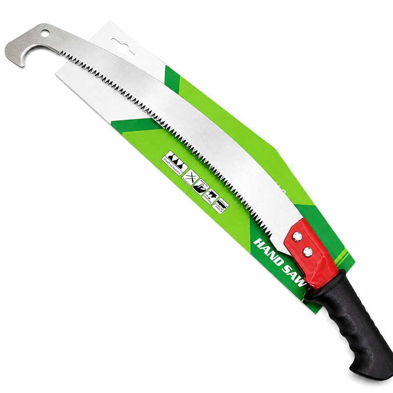 Piła Ręczna do Gałęzi Drewna Drzewa z Hakiem Piłka Ogrodowa Stalowa 40cm  (3)