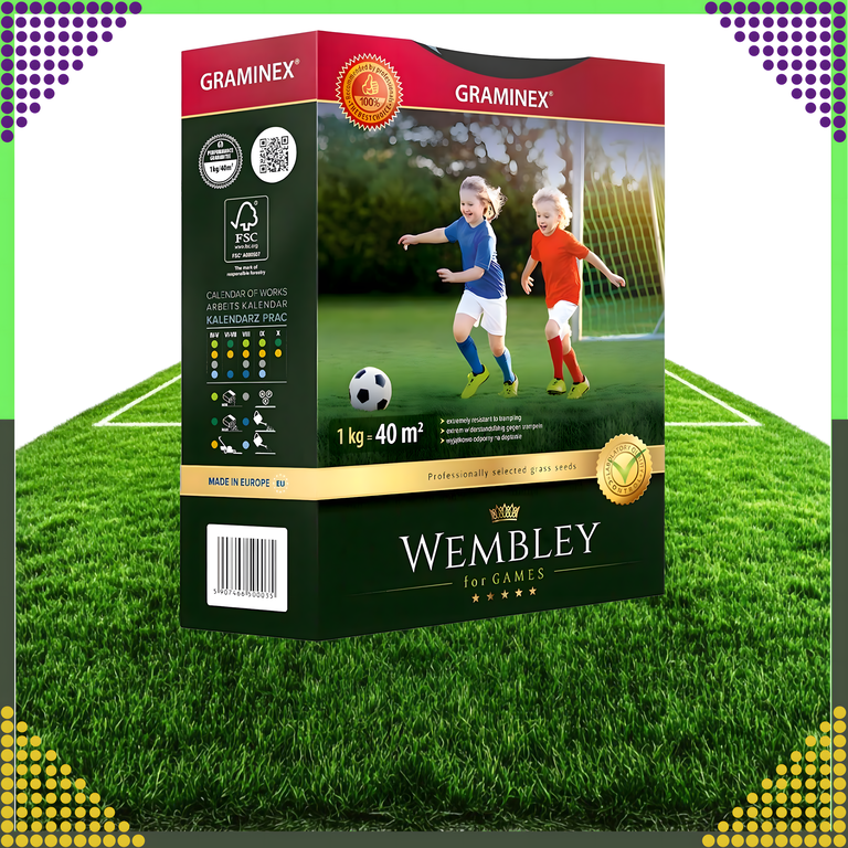 Premium Trawa sportowa sportowa boiskowa WEMBLEY 1kg 40m trawnik sportowy (12)