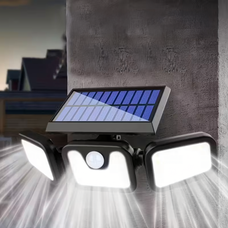 Lampa Solarna 4w1 Zewnętrzna Uliczna Czujnik Ruchu Zmierzchu Mocna 74 Led (12)