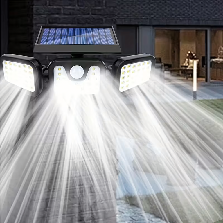 Lampa Solarna 4w1 Zewnętrzna Uliczna Czujnik Ruchu Zmierzchu Mocna 74 Led (14)