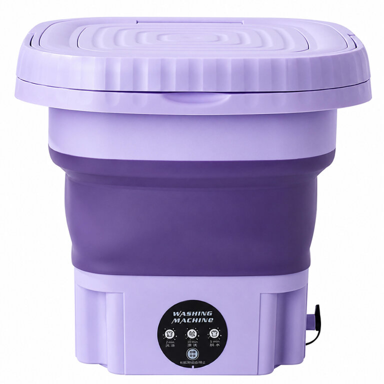 144 x Mini Pralka Przenośna Składana Automatyczna Turystyczna Podróżna 8L Kemping (4)