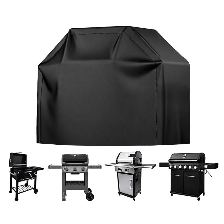 Pokrowiec Plandeka na Grila Wodoodporny Duży Osłona na Grill 145x117x61cm (2)