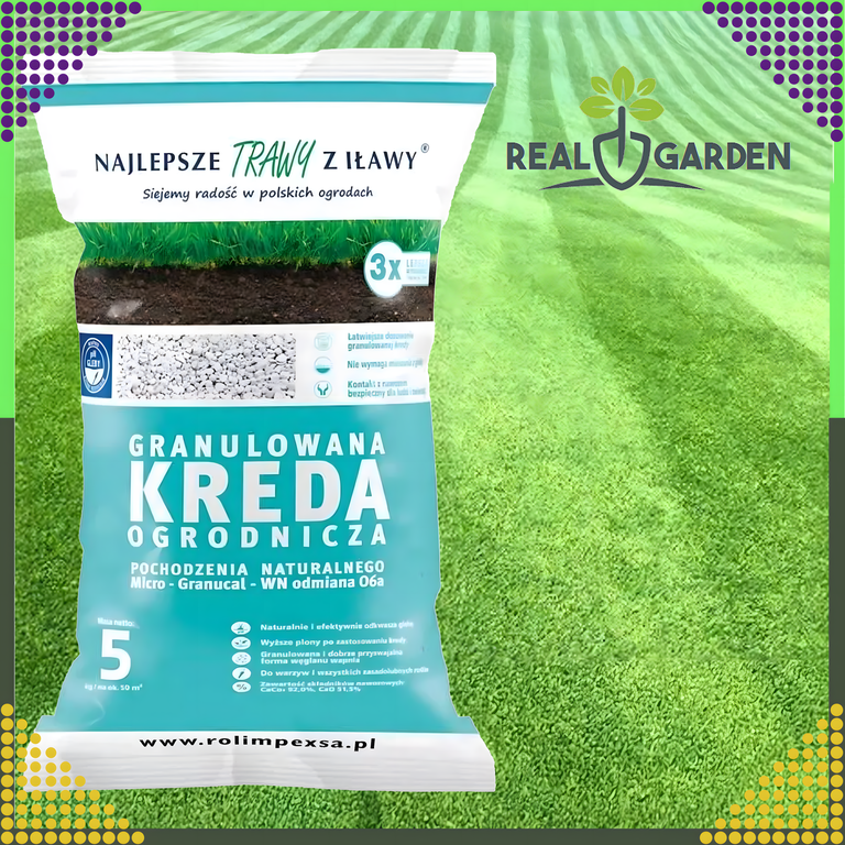 Premium Granulowana Kreda Ogrodniczna do Odkwaszania Gleby 10kg do Roślin  (9)