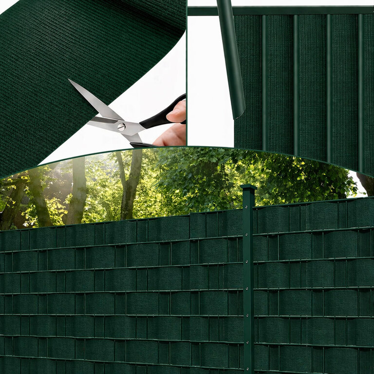 4 x Taśma Ogrodzeniowa 19cm x 35m Osłona Panelowa na Ogrodzenie Płot UV Zielona (7)