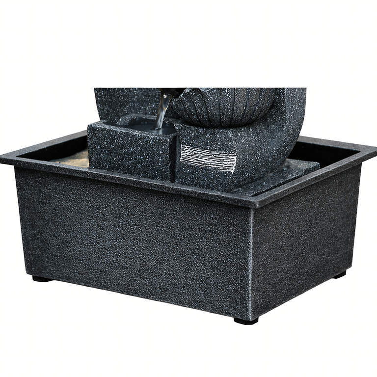 Fontanna Stołowa Ozdobna Ogrodowa na Stół Dekoracyjna Led 30x15,5x21 cm (4)
