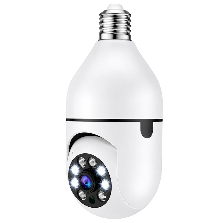 Kamera IP Bezprzewodowa WiFi Żarówka E27 30W do Monitoringu Domu Niania  (3)
