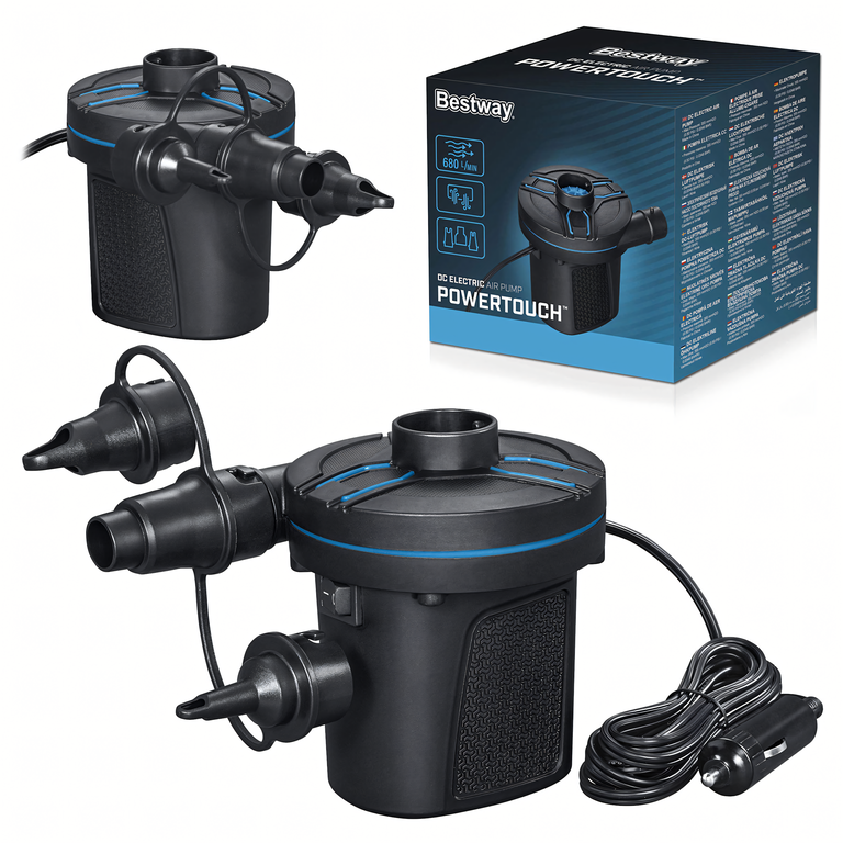 Bestway 62257 Pompka do Pompowania Materacy Basenów Elektryczna DC 12V 680L (1)