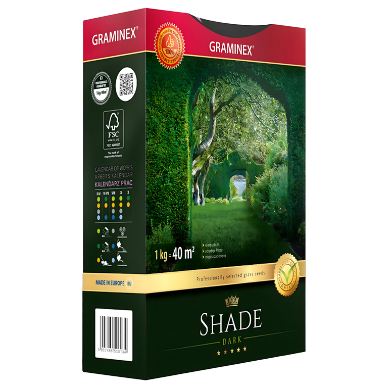 Premium Trawa Nasiona Mieszanka SHADE 1kg 40m Zaciemnione Miejsca do Cienia (1)