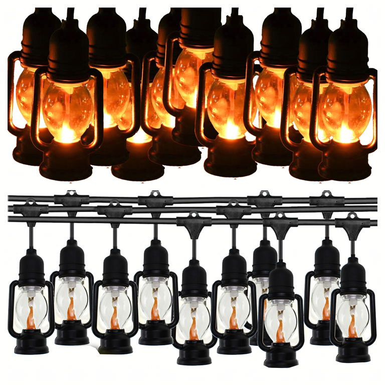 Girlanda Swietlna Lampki Dekoracyjne Led 10 szt Latarenki Ogrodowe 10cm 5m (1)