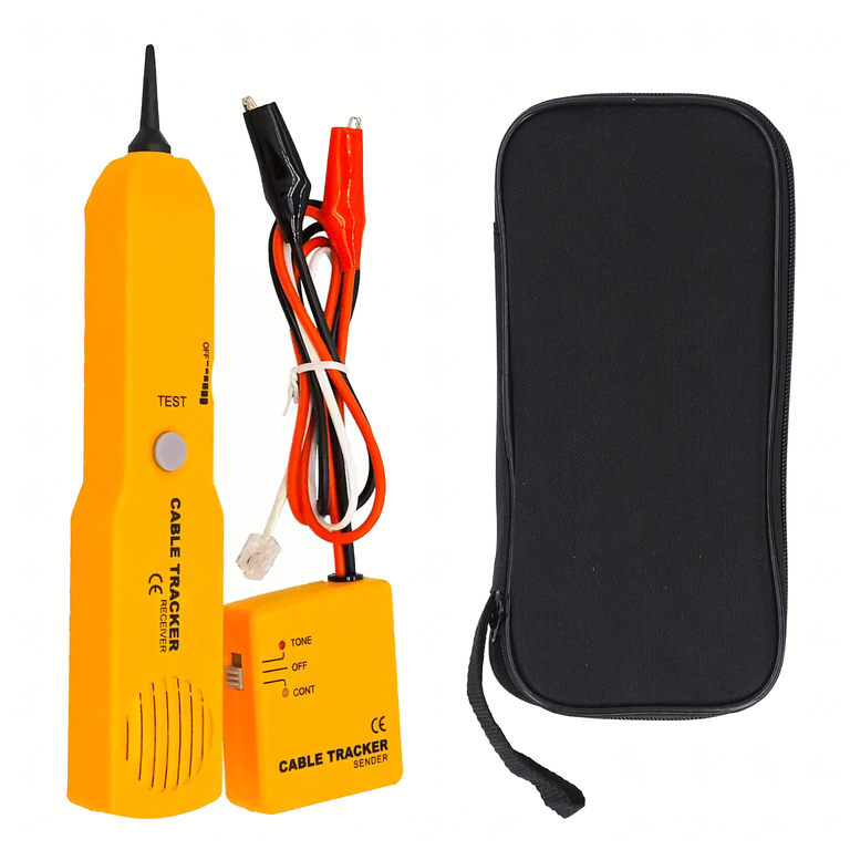 Wykrywacz Lokalizator Kabli Tester Sonda do Szukania Przewodów Rj11 Etui 