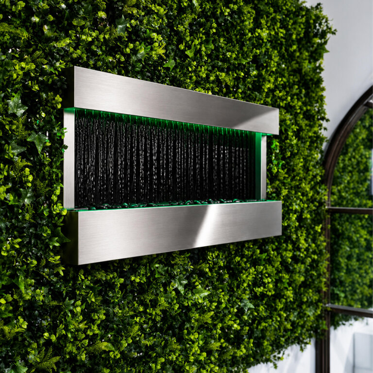 Wisząca Ściana Ścianka Wodna Fontanna Kaskadowa LED RGB Kolory 120x60x13cm (9)