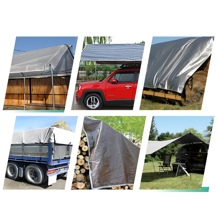 Plandeka Płachta Ochronna UV 4x6m 120g Okryciowa Mocna Uniwersalna (11)