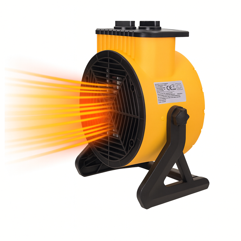Nagrzewnica Elektryczna Dmuchawa 2kW Farelka Grzejnik Termostat 2000W (2)