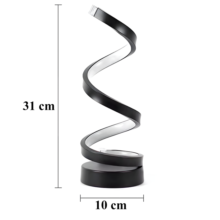 Led Spiralna Lampka Nocna Lampa Stołowa Oświetlenie Dekoracyjne do Sypialni (10)
