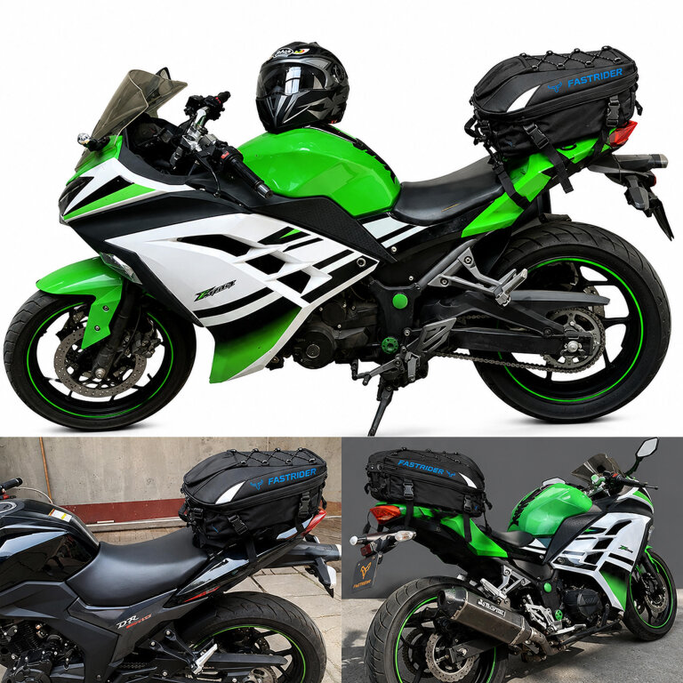 Plecak Motocyklowy Torba na Kask Siedzenie Wodoodporny Pokrowiec Sakwa 45L (9)